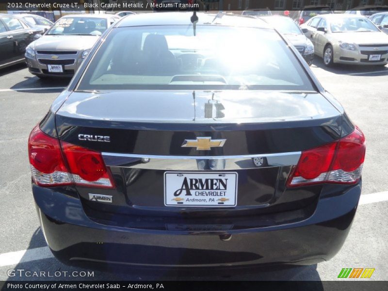 Black Granite Metallic / Medium Titanium 2012 Chevrolet Cruze LT
