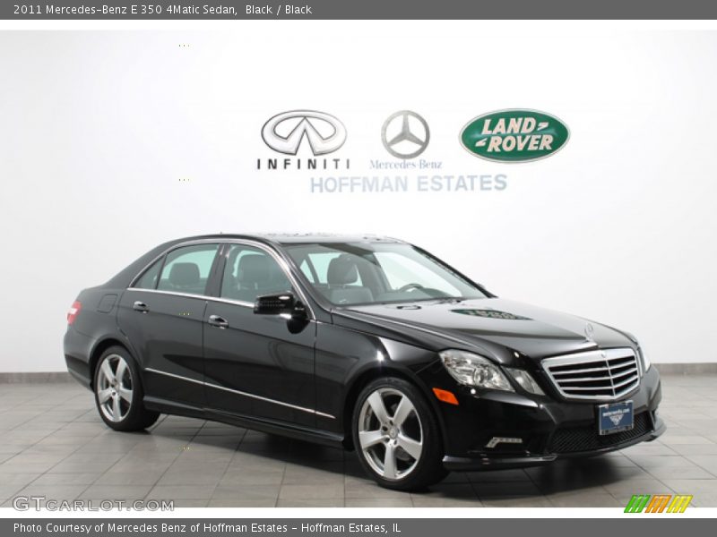 Black / Black 2011 Mercedes-Benz E 350 4Matic Sedan