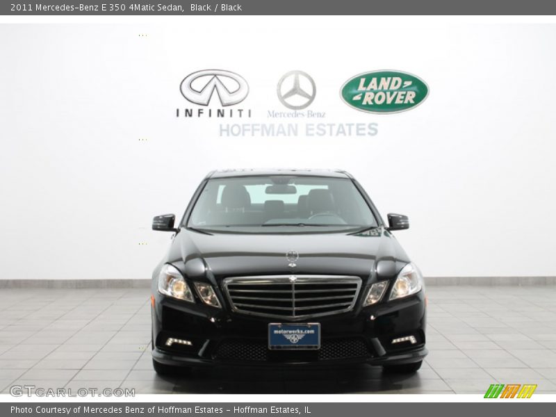 Black / Black 2011 Mercedes-Benz E 350 4Matic Sedan
