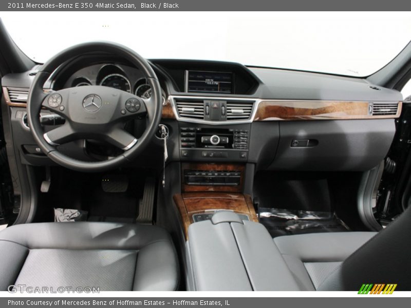 Black / Black 2011 Mercedes-Benz E 350 4Matic Sedan