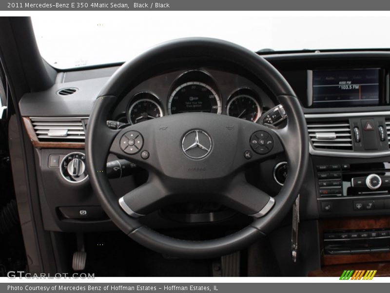 Black / Black 2011 Mercedes-Benz E 350 4Matic Sedan