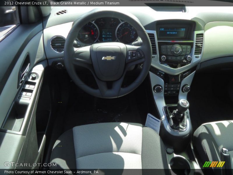 Black Granite Metallic / Medium Titanium 2012 Chevrolet Cruze LT