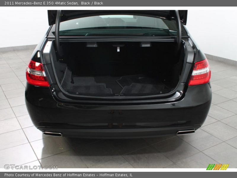 Black / Black 2011 Mercedes-Benz E 350 4Matic Sedan