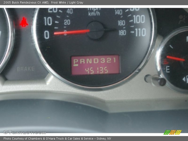 Frost White / Light Gray 2005 Buick Rendezvous CX AWD