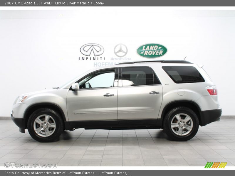 Liquid Silver Metallic / Ebony 2007 GMC Acadia SLT AWD