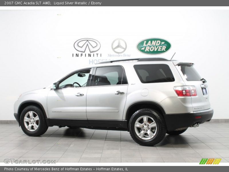 Liquid Silver Metallic / Ebony 2007 GMC Acadia SLT AWD