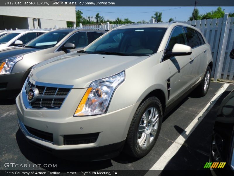 Gold Mist Metallic / Shale/Brownstone 2012 Cadillac SRX Luxury