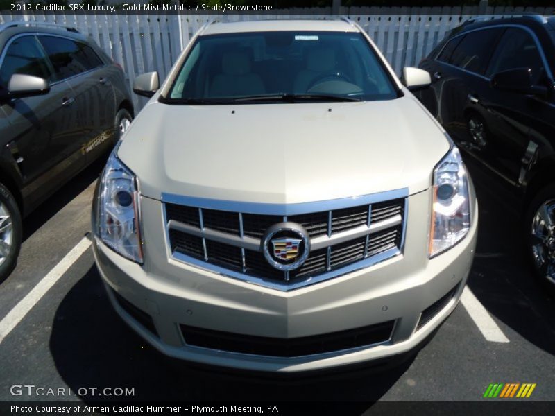 Gold Mist Metallic / Shale/Brownstone 2012 Cadillac SRX Luxury