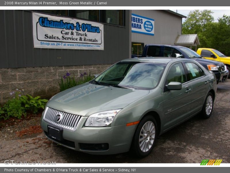Moss Green Metallic / Camel 2008 Mercury Milan I4 Premier