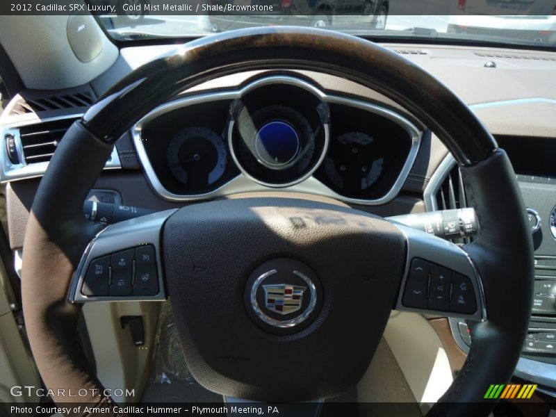 Gold Mist Metallic / Shale/Brownstone 2012 Cadillac SRX Luxury