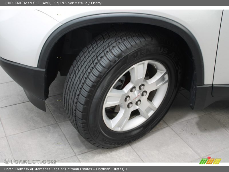 Liquid Silver Metallic / Ebony 2007 GMC Acadia SLT AWD