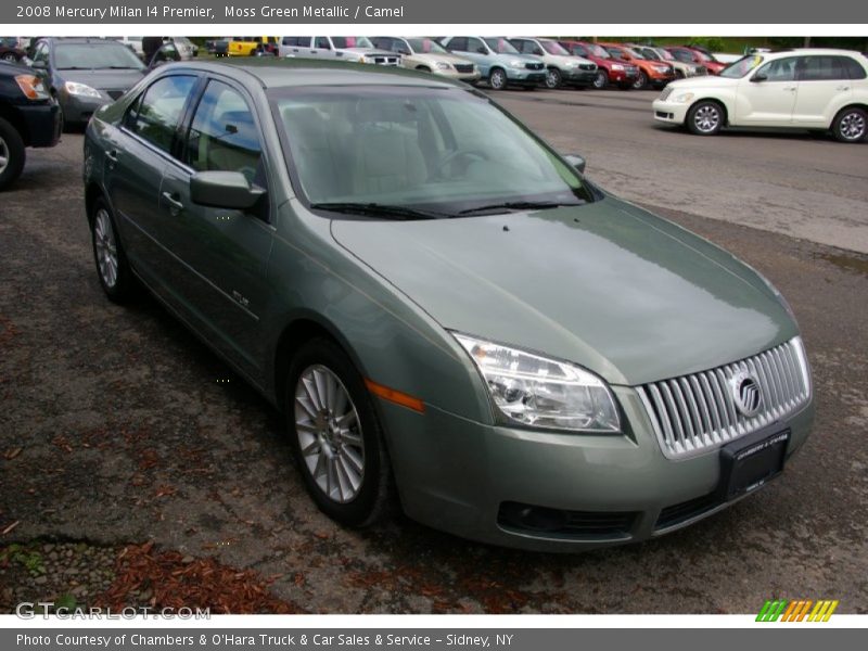 Moss Green Metallic / Camel 2008 Mercury Milan I4 Premier