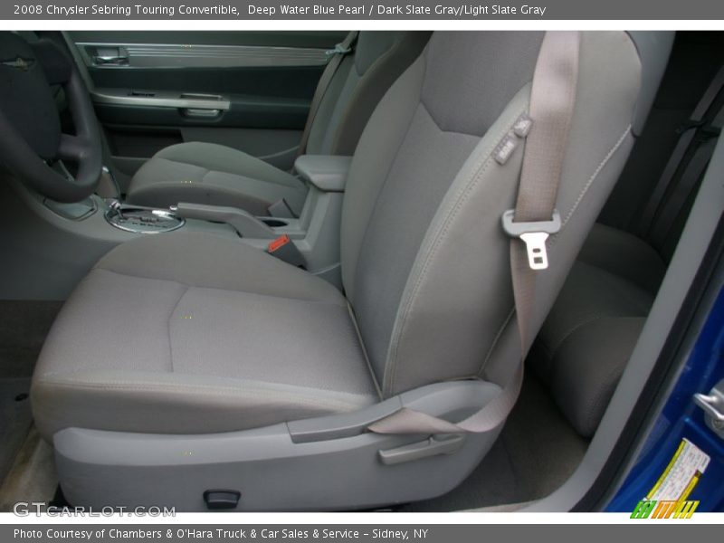 Deep Water Blue Pearl / Dark Slate Gray/Light Slate Gray 2008 Chrysler Sebring Touring Convertible