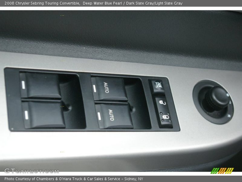 Deep Water Blue Pearl / Dark Slate Gray/Light Slate Gray 2008 Chrysler Sebring Touring Convertible