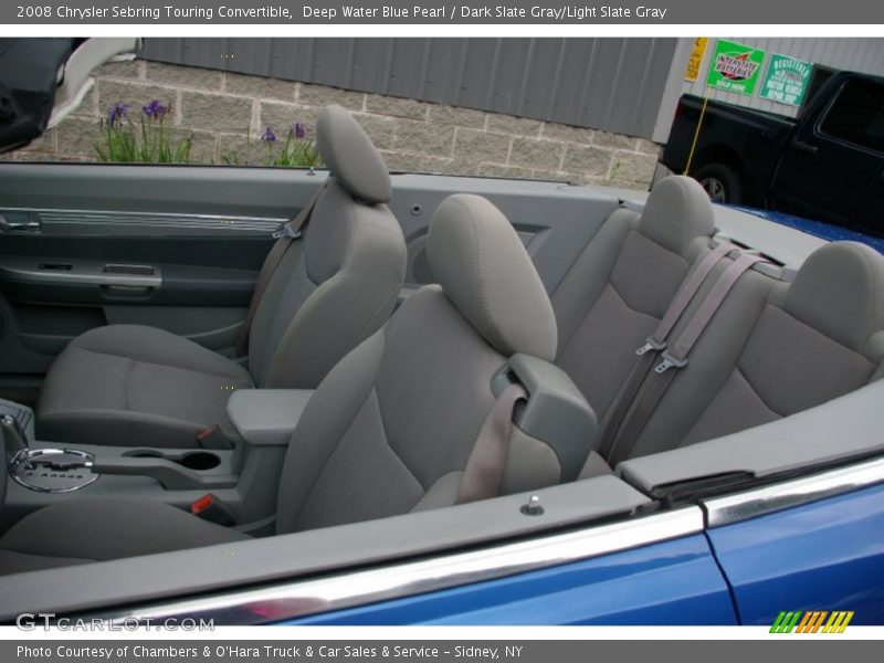 Deep Water Blue Pearl / Dark Slate Gray/Light Slate Gray 2008 Chrysler Sebring Touring Convertible