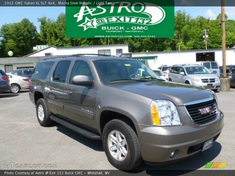 Mocha Steel Metallic / Light Tan 2012 GMC Yukon XL SLT 4x4