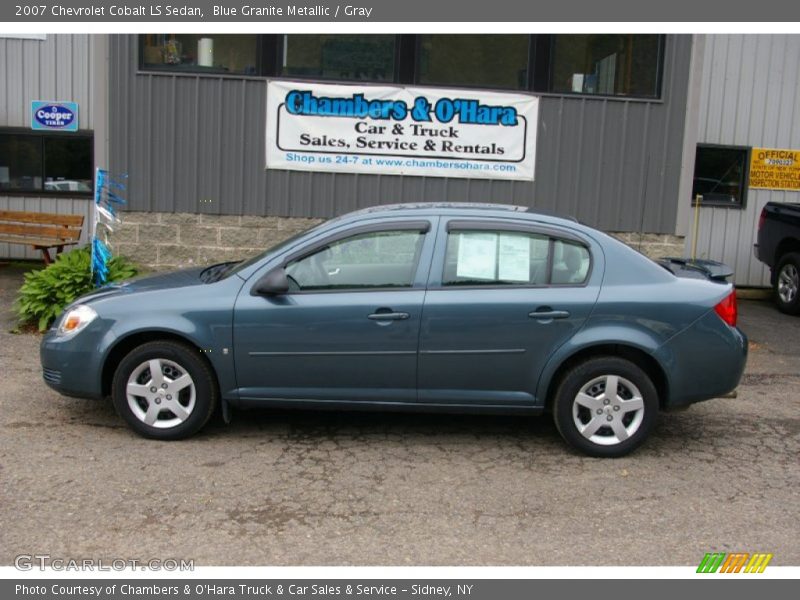 Blue Granite Metallic / Gray 2007 Chevrolet Cobalt LS Sedan
