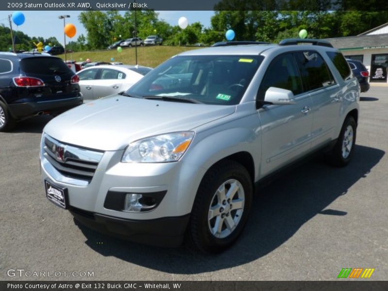 Quicksilver / Black 2009 Saturn Outlook XR AWD