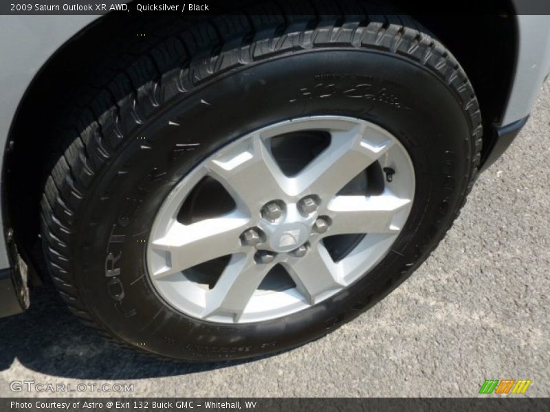 Quicksilver / Black 2009 Saturn Outlook XR AWD