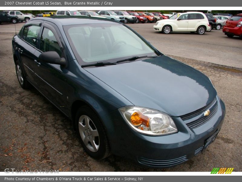 Blue Granite Metallic / Gray 2007 Chevrolet Cobalt LS Sedan