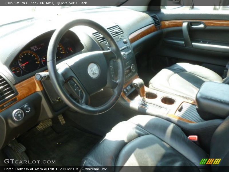 Quicksilver / Black 2009 Saturn Outlook XR AWD