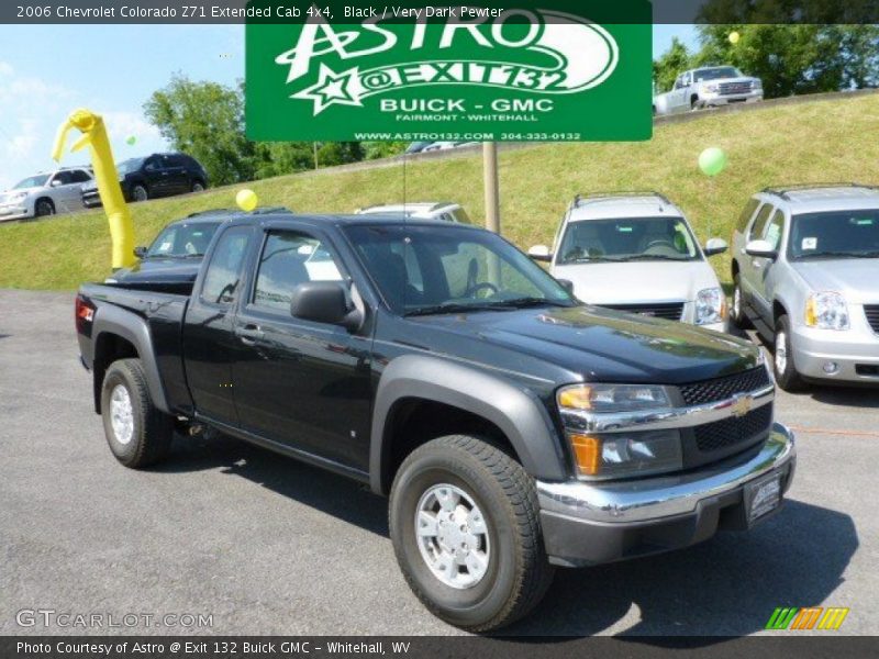 Black / Very Dark Pewter 2006 Chevrolet Colorado Z71 Extended Cab 4x4