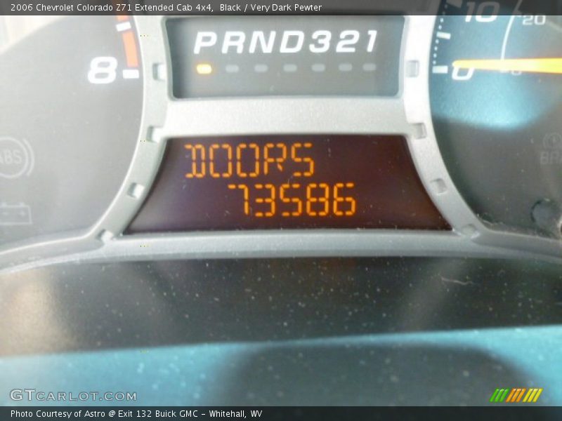 Black / Very Dark Pewter 2006 Chevrolet Colorado Z71 Extended Cab 4x4