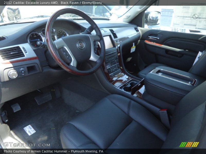 Black Raven / Ebony/Ebony 2012 Cadillac Escalade Luxury AWD