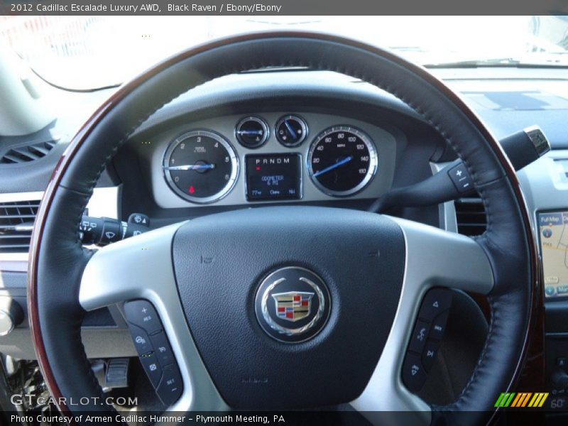 Black Raven / Ebony/Ebony 2012 Cadillac Escalade Luxury AWD