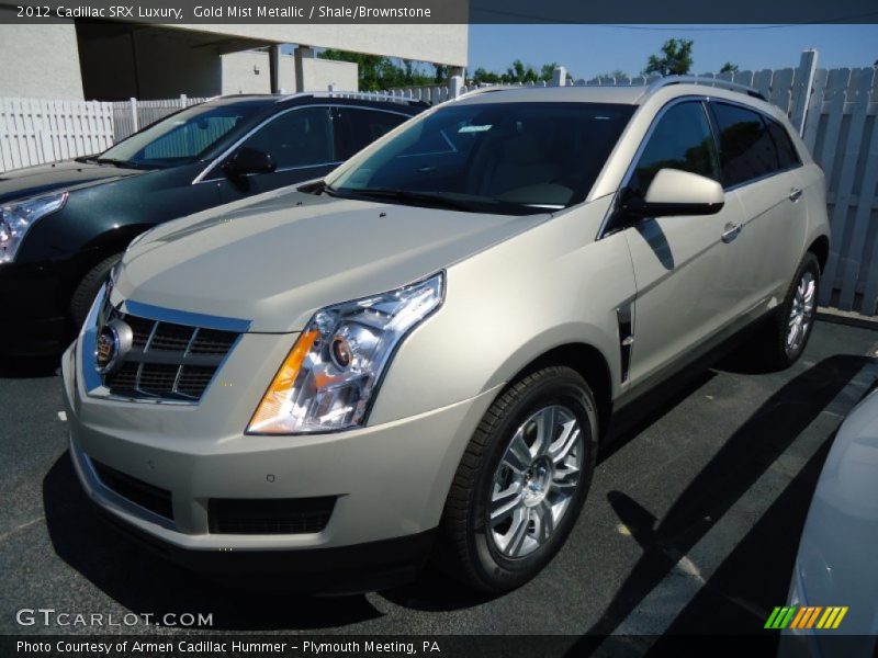 Gold Mist Metallic / Shale/Brownstone 2012 Cadillac SRX Luxury