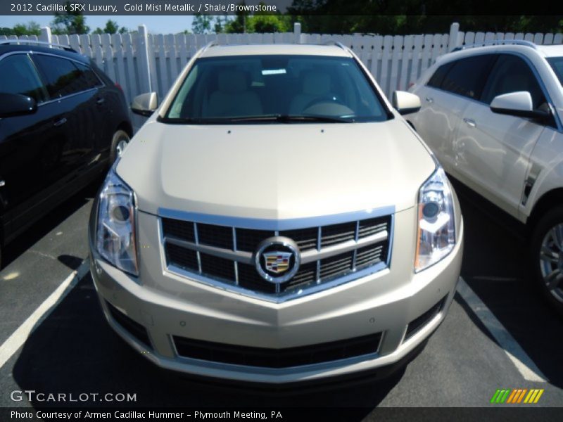 Gold Mist Metallic / Shale/Brownstone 2012 Cadillac SRX Luxury