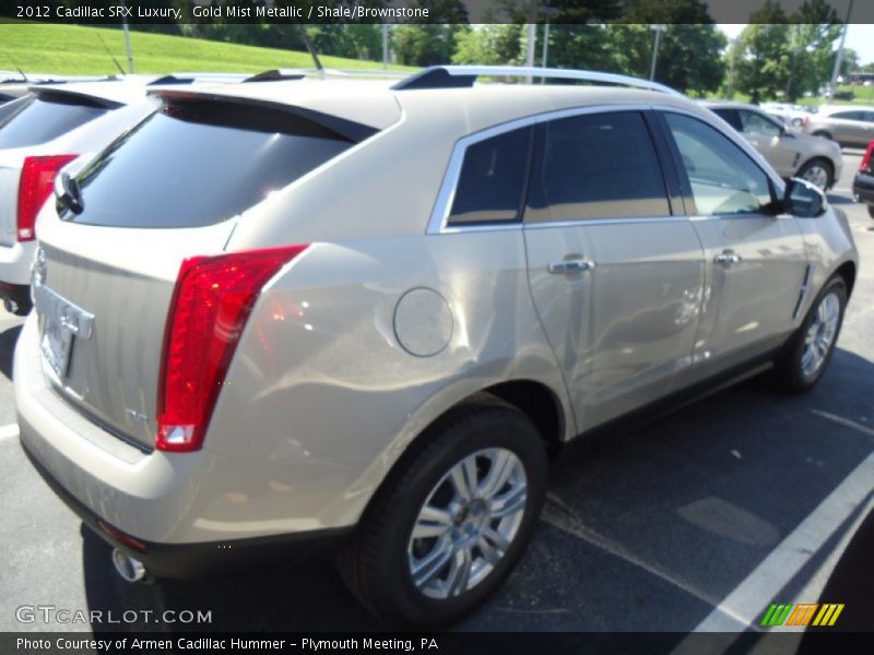 Gold Mist Metallic / Shale/Brownstone 2012 Cadillac SRX Luxury