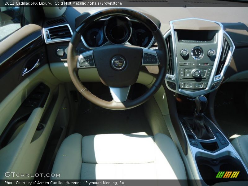 Gold Mist Metallic / Shale/Brownstone 2012 Cadillac SRX Luxury