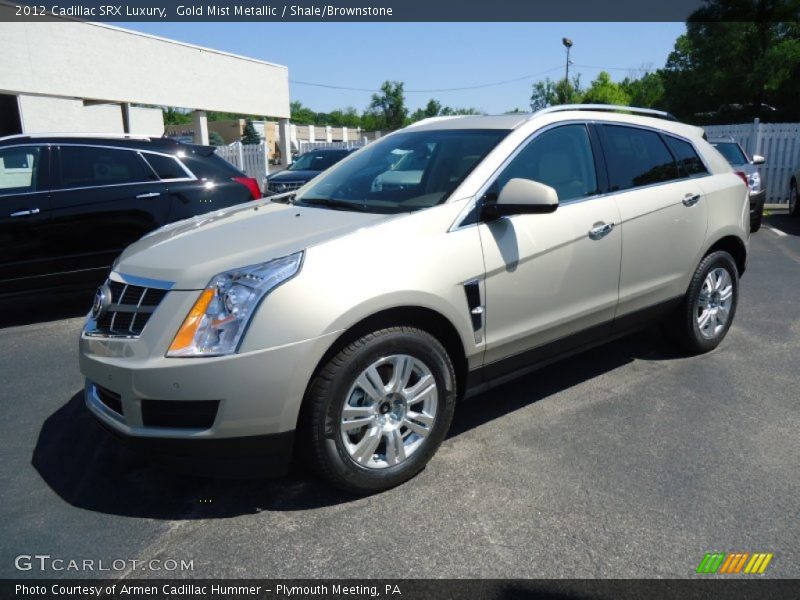 Gold Mist Metallic / Shale/Brownstone 2012 Cadillac SRX Luxury