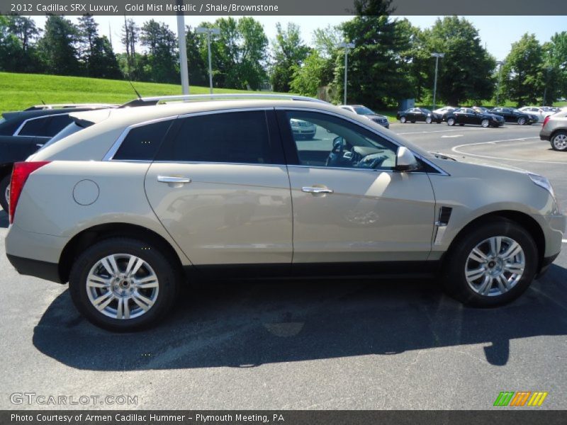 Gold Mist Metallic / Shale/Brownstone 2012 Cadillac SRX Luxury