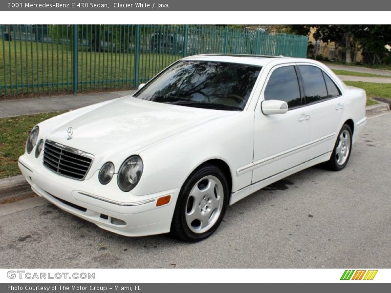 Glacier White / Java 2001 Mercedes-Benz E 430 Sedan