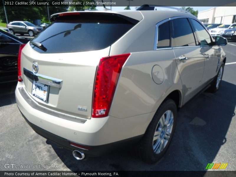 Gold Mist Metallic / Shale/Brownstone 2012 Cadillac SRX Luxury