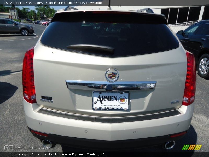 Gold Mist Metallic / Shale/Brownstone 2012 Cadillac SRX Luxury