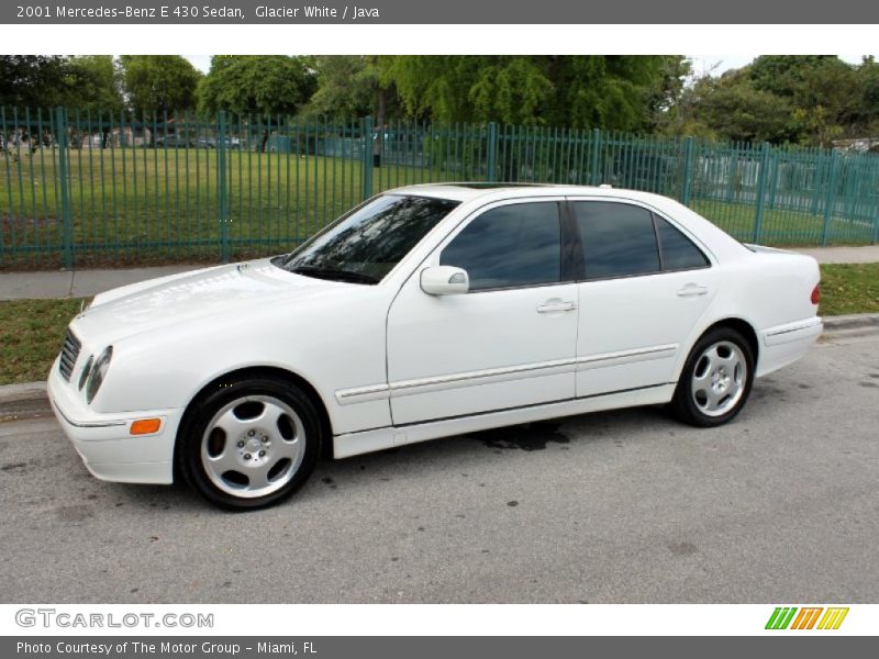 Glacier White / Java 2001 Mercedes-Benz E 430 Sedan