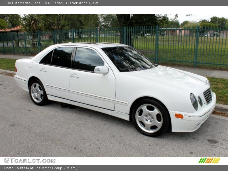 Glacier White / Java 2001 Mercedes-Benz E 430 Sedan