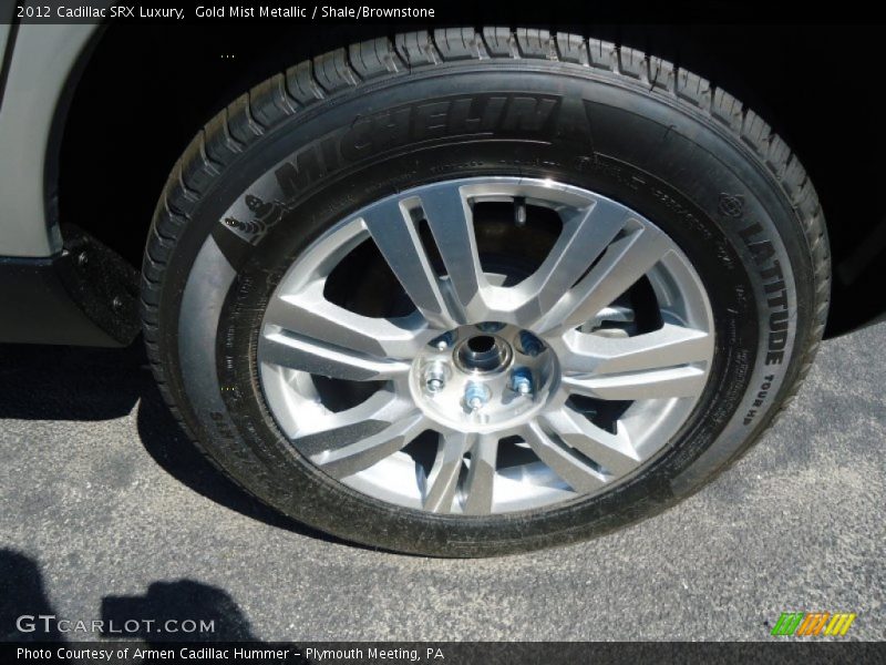 Gold Mist Metallic / Shale/Brownstone 2012 Cadillac SRX Luxury
