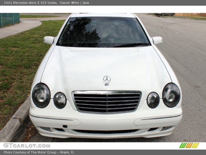 Glacier White / Java 2001 Mercedes-Benz E 430 Sedan