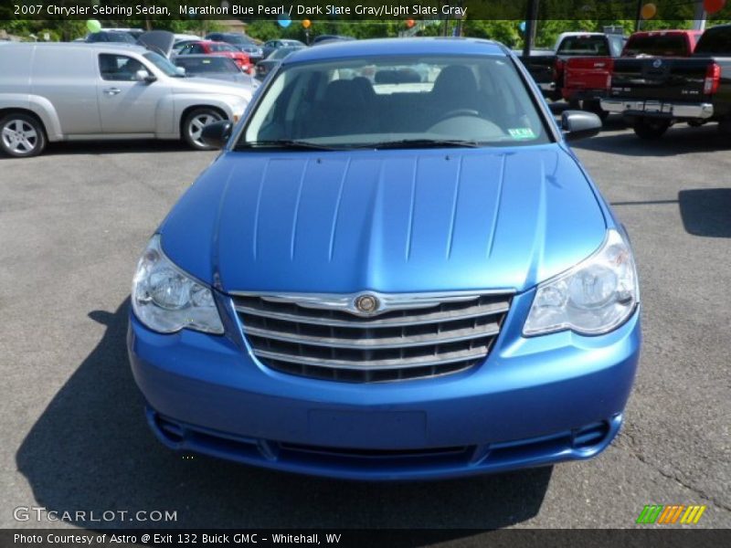 Marathon Blue Pearl / Dark Slate Gray/Light Slate Gray 2007 Chrysler Sebring Sedan