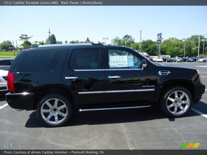 Black Raven / Ebony/Ebony 2012 Cadillac Escalade Luxury AWD