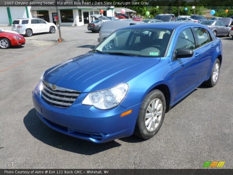 Marathon Blue Pearl / Dark Slate Gray/Light Slate Gray 2007 Chrysler Sebring Sedan