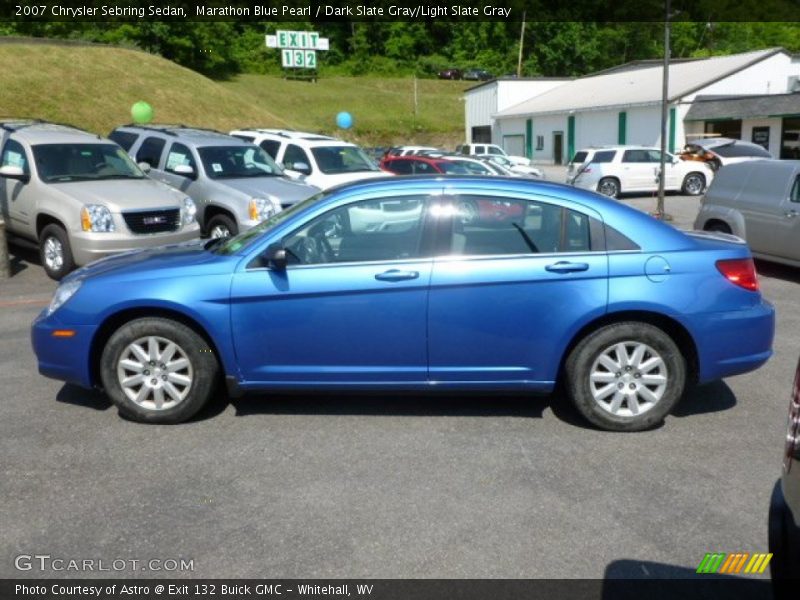 Marathon Blue Pearl / Dark Slate Gray/Light Slate Gray 2007 Chrysler Sebring Sedan