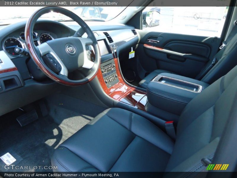 Black Raven / Ebony/Ebony 2012 Cadillac Escalade Luxury AWD