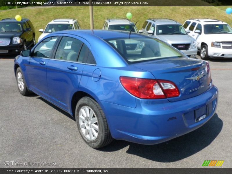 Marathon Blue Pearl / Dark Slate Gray/Light Slate Gray 2007 Chrysler Sebring Sedan