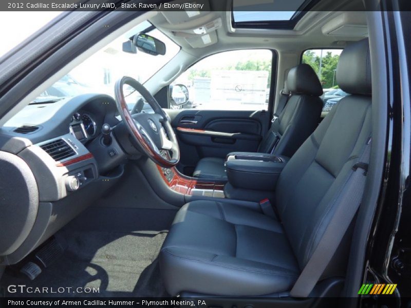 Black Raven / Ebony/Ebony 2012 Cadillac Escalade Luxury AWD