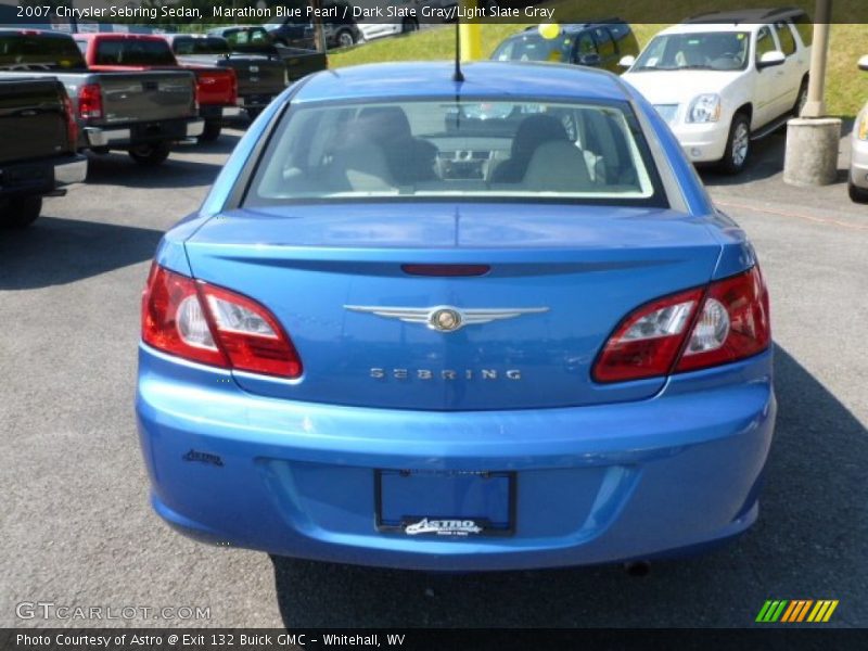 Marathon Blue Pearl / Dark Slate Gray/Light Slate Gray 2007 Chrysler Sebring Sedan